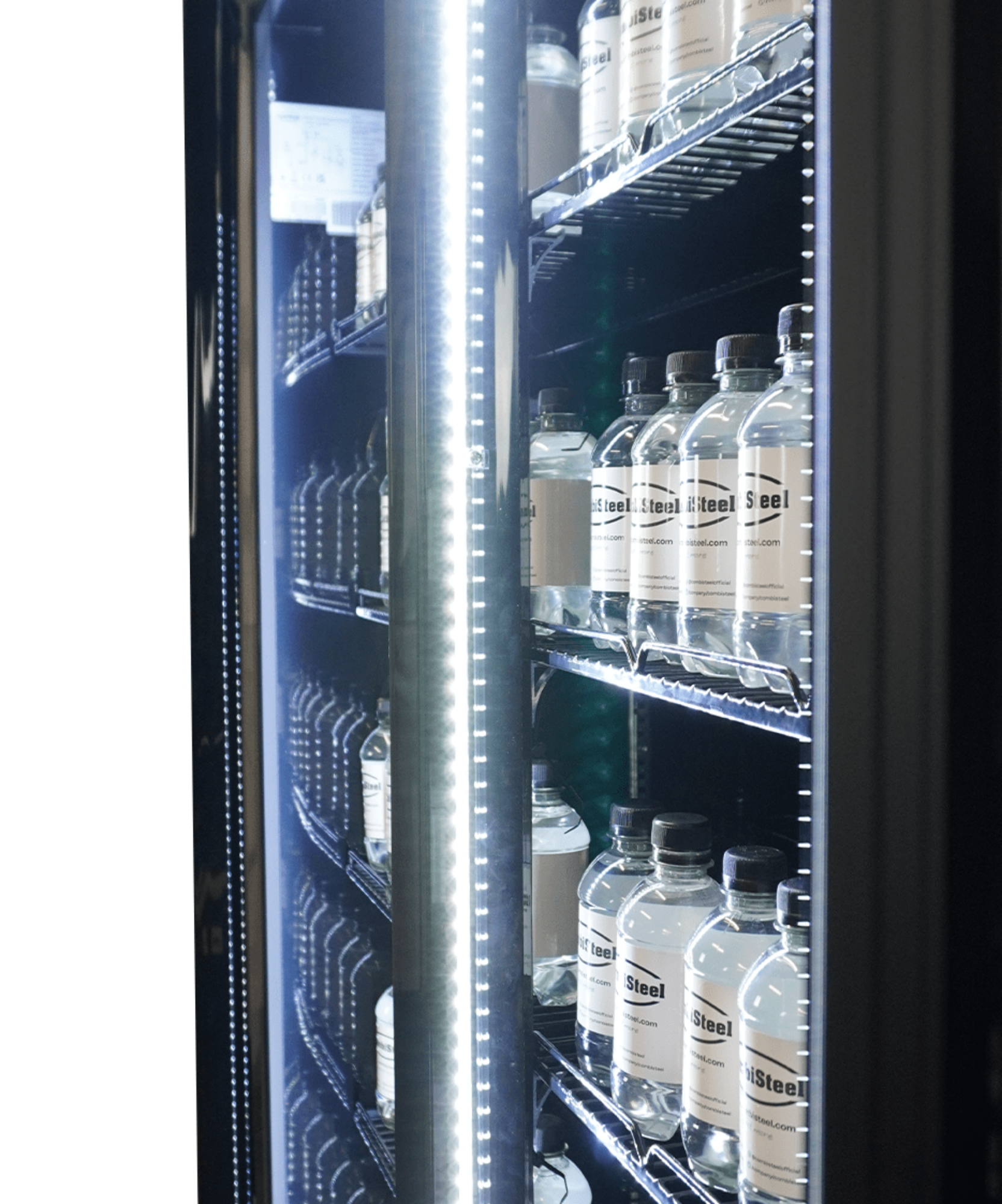 Picture of Combisteel IRM-1180R BL Three-Door Glass Refrigerator - 1180 L