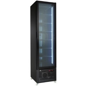 Picture of Combisteel NAP-250F Black Glass-Door Freezer - 208 L