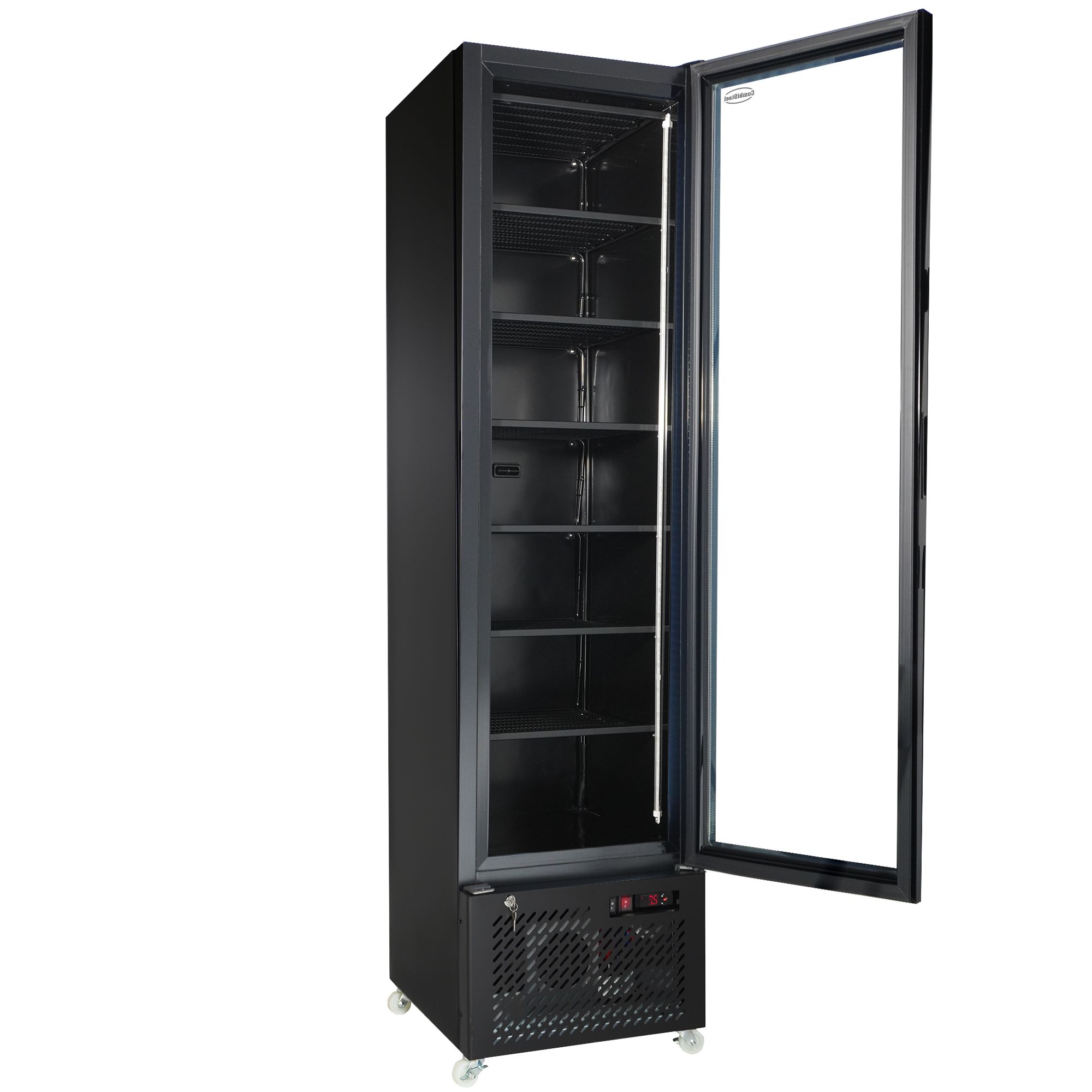 Picture of Combisteel NAP-250F Black Glass-Door Freezer - 208 L