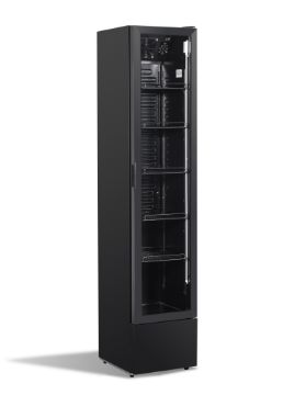 Picture of Combisteel NAP-150 Narrow Black Glass-Door Refrigerator - 150 L