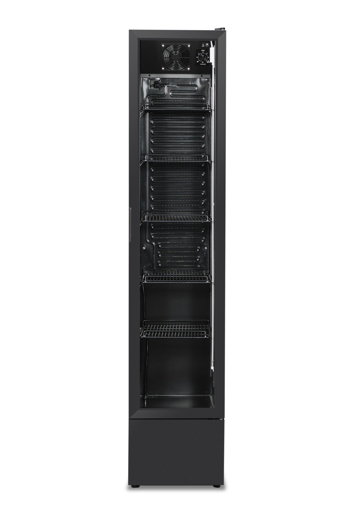 Picture of Combisteel NAP-150 Narrow Black Glass-Door Refrigerator - 150 L