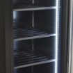 Picture of Combisteel NAP-250F Black Glass-Door Freezer - 208 L