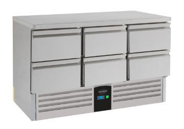 Picture of Combisteel Energy Line 6-Drawer Refrigerated Counter with Evaporator - 400 L