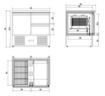 Picture of Combisteel Energy Line 1-Door 2-Drawer Counter with Evaporator - 257 L