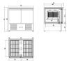 Picture of Combisteel Energy Line 2-Door Refrigerated Counter with Evaporator - 257 L