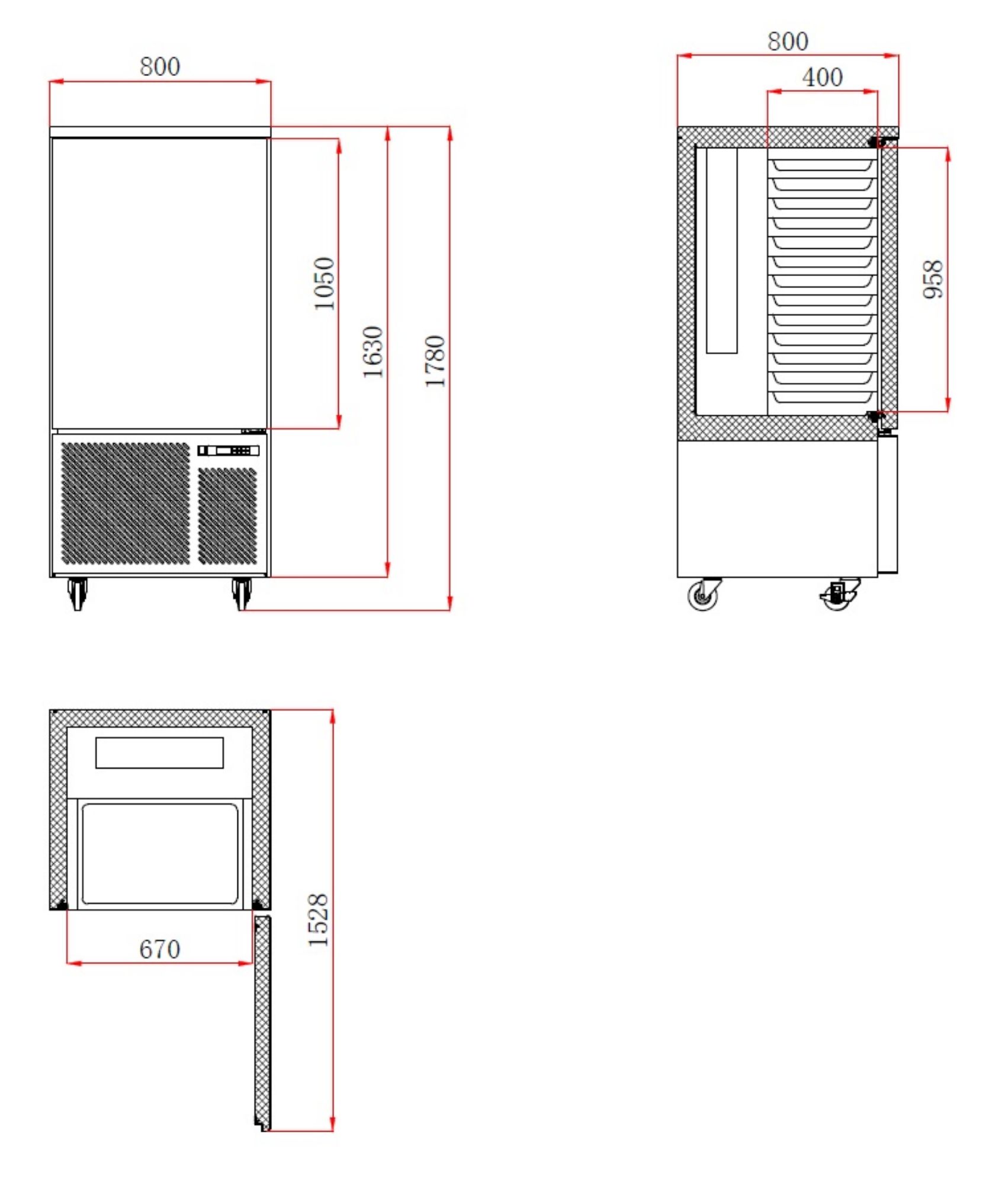Picture of Combisteel Blast Chiller 14 x 1/1 GN - 60 kg Chilling