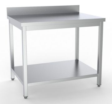 Picture of Combisteel 700 Worktable with Upstand and Bottom Shelf - 800 mm