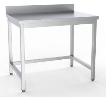 Picture of Combisteel 600 mm Open-Frame Worktable with Upstand - 1400 mm