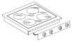 Picture of Combisteel Four-Zone Ceramic Range - 400 V