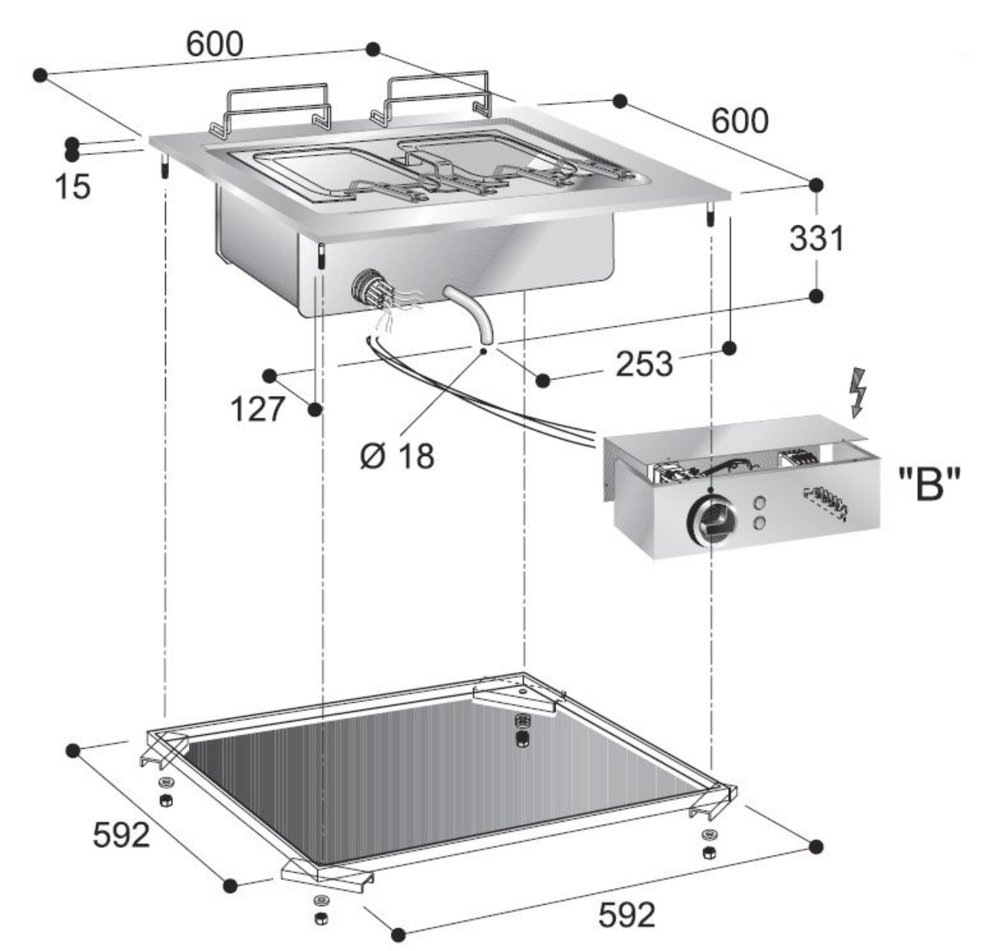 Picture of Combisteel Electric Pasta Cooker - 28 L