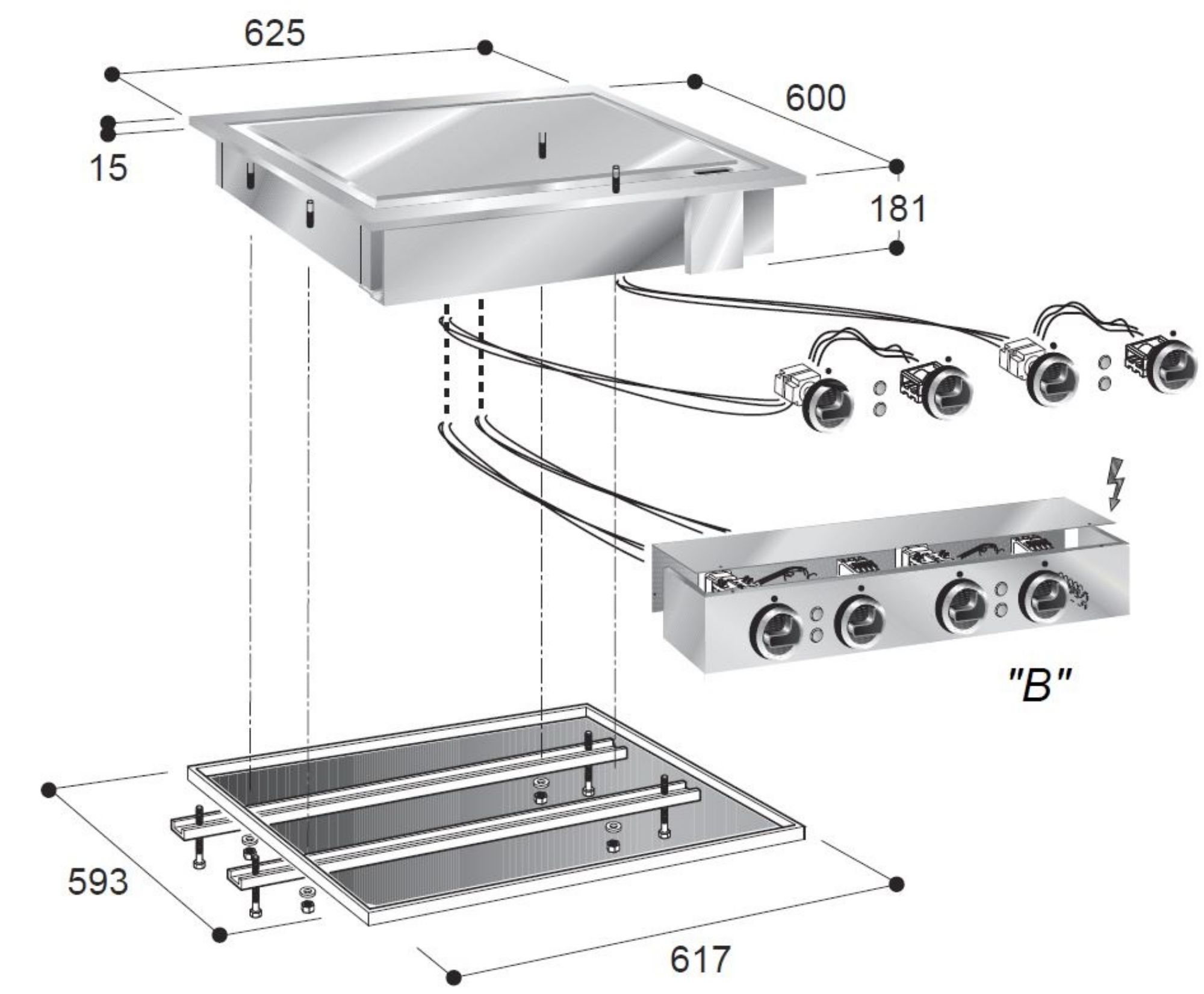 Picture of Combisteel Electric Smooth Fry Top - 7.8 kW