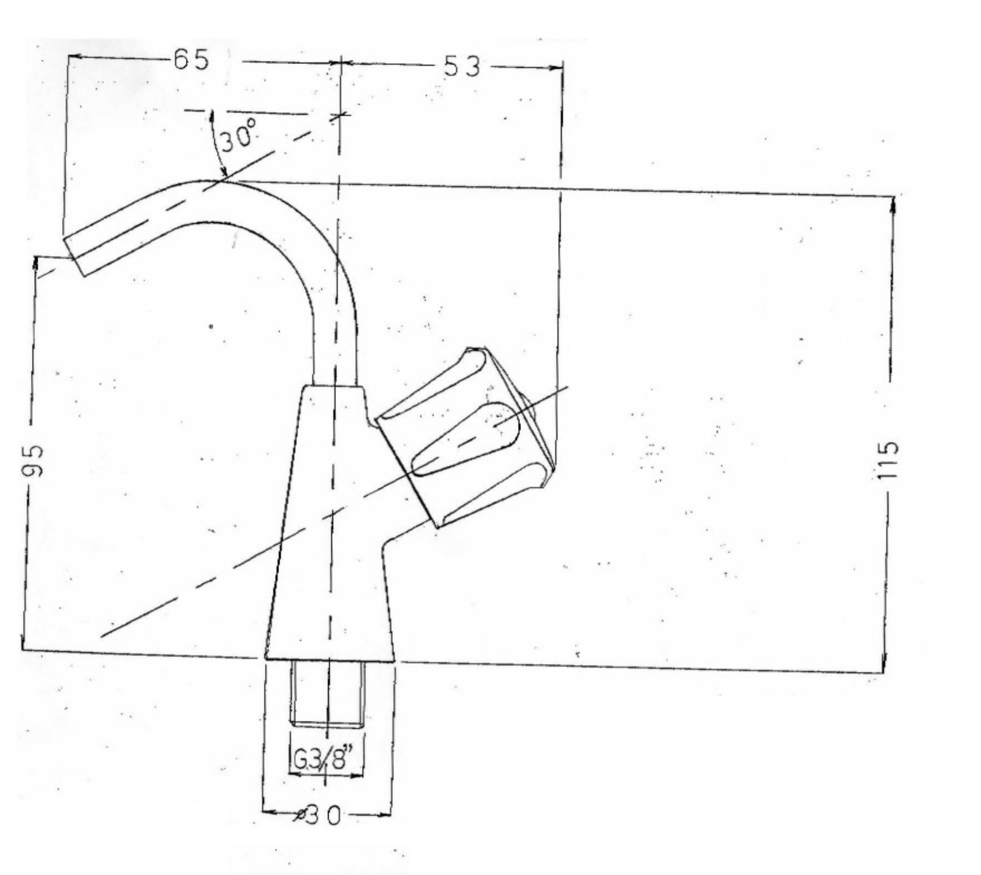 Picture of Combisteel Ice-Cream Scoop Sink with Water Tap - 380 mm