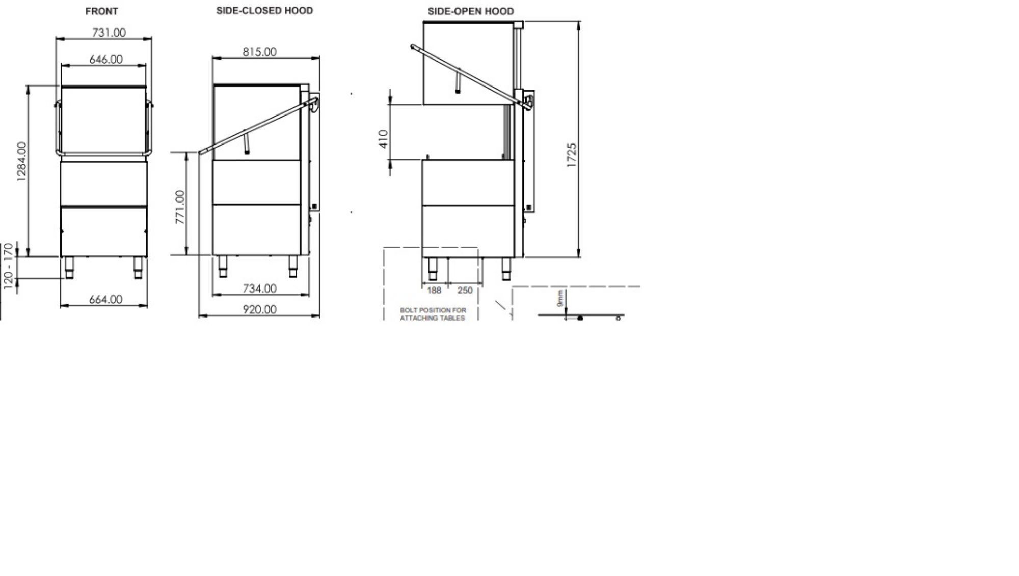 Picture of Combisteel Pass-Through Dishwasher ENT 400 - 30 Baskets/Hour
