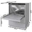 Picture of Combisteel Dishwasher Frontloader ENT 500-230 - 30 Baskets/Hour