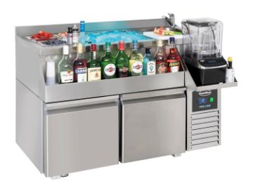 Picture of Combisteel 2-Door Refrigerated Counter with Cocktail Station - 180 L