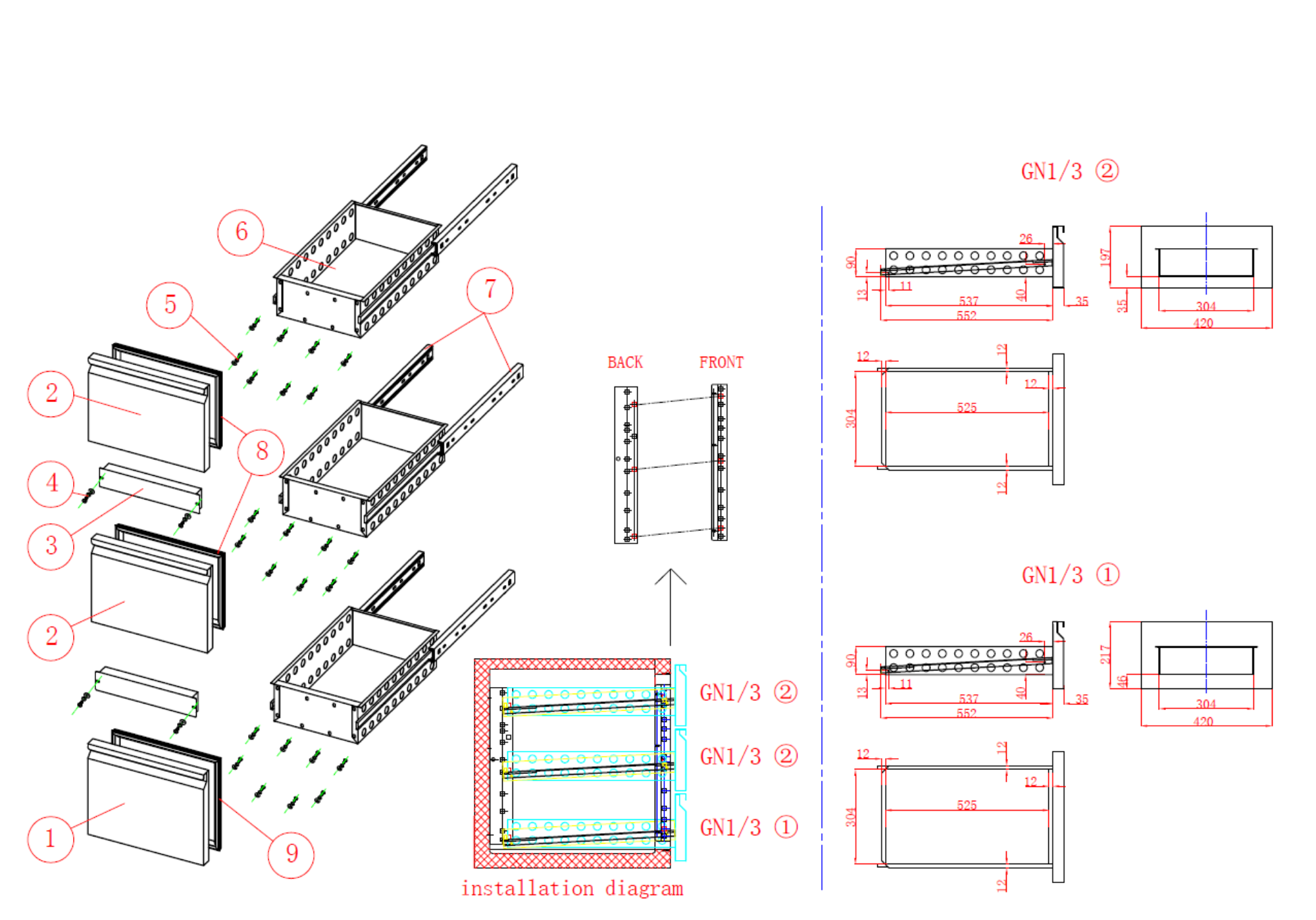 Picture of Combisteel Four-Drawer Refrigerated Counter - 202 L