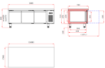 Picture of Combisteel Three-Door Refrigerated Counter - 302 L
