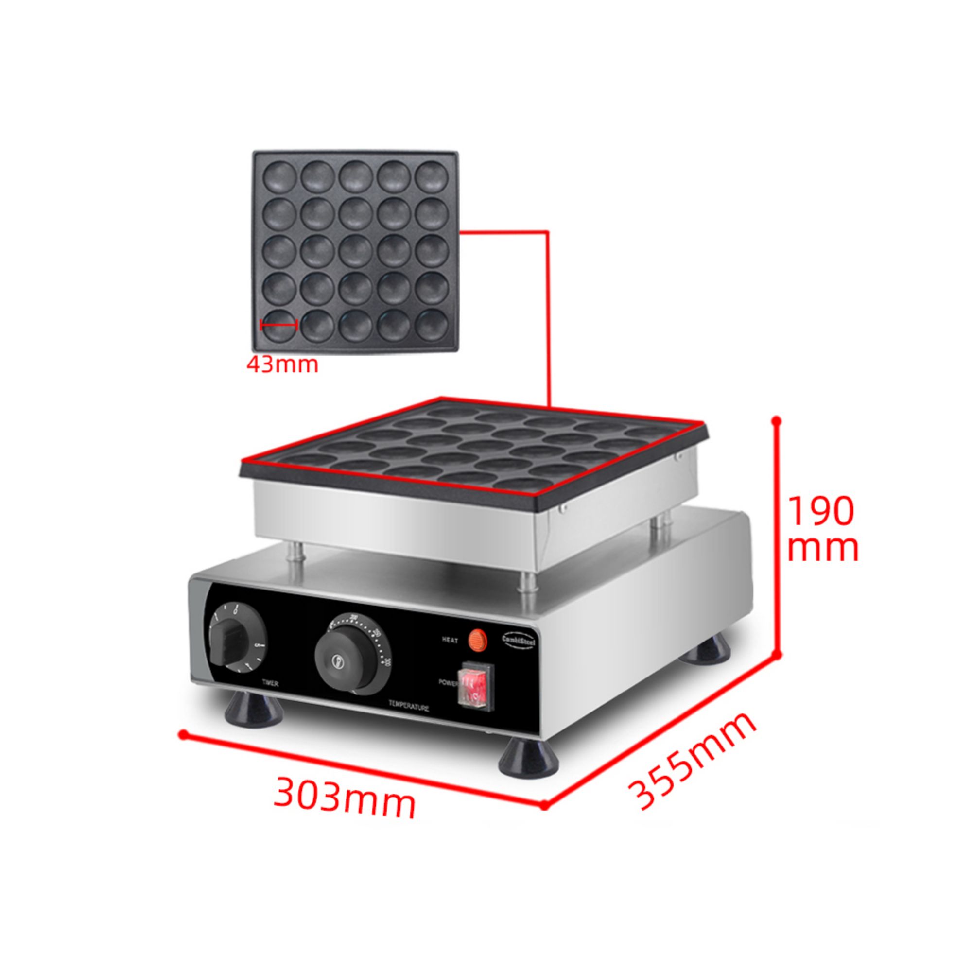 Picture of Combisteel Mini Pancake Maker - 25 Pieces