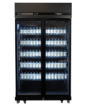Picture of Combisteel Black Two-Door Glass Refrigerator - 770 L