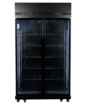 Picture of Combisteel Black Two-Door Glass Refrigerator - 770 L