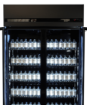 Picture of Combisteel Black Two-Door Glass Refrigerator - 770 L