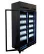 Picture of Combisteel Black Two-Door Glass Refrigerator - 770 L