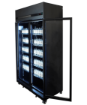 Picture of Combisteel Black Two-Door Glass Refrigerator - 770 L