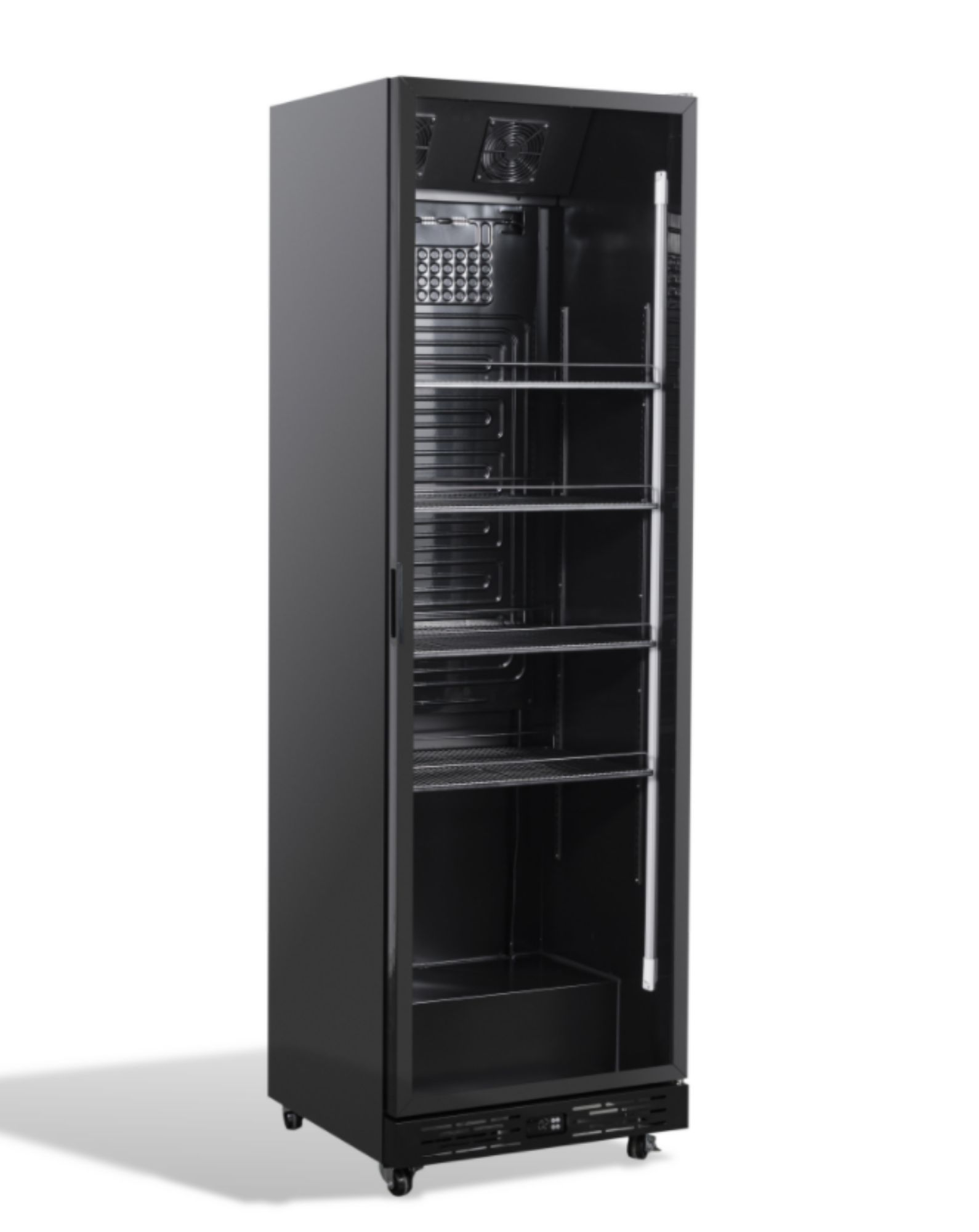 Picture of Combisteel NAP-360 Black Glass-Door Refrigerator - 375 L
