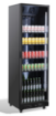 Picture of Combisteel NAP-360 Black Glass-Door Refrigerator - 375 L