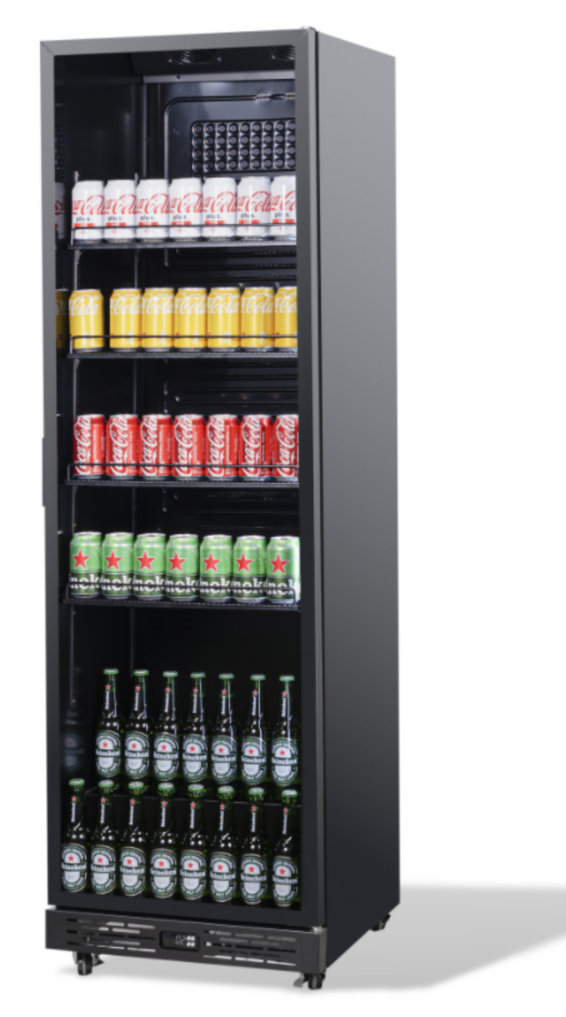 Picture of Combisteel NAP-360 Black Glass-Door Refrigerator - 375 L