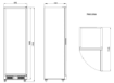 Picture of Combisteel NAP-360 Black Glass-Door Refrigerator - 375 L