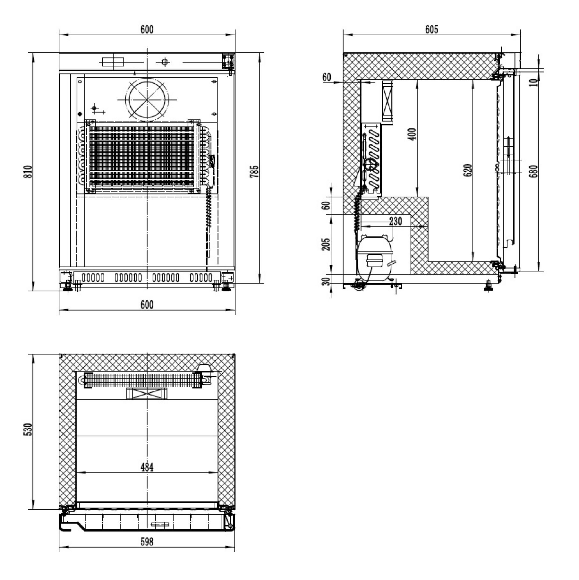Picture of Combisteel Stainless Steel Freezer with 1 Door - 101 L