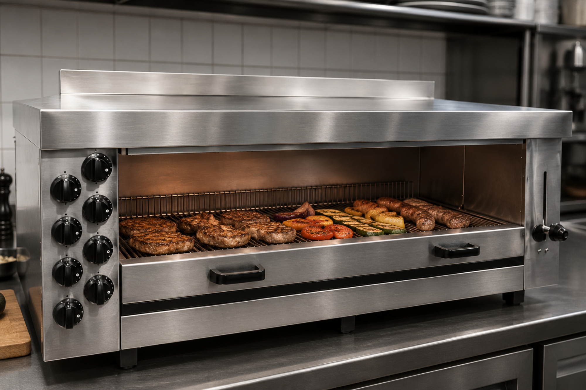 Picture of Combisteel Gas Salamander - 8 Heating Zones, 15.6 kW