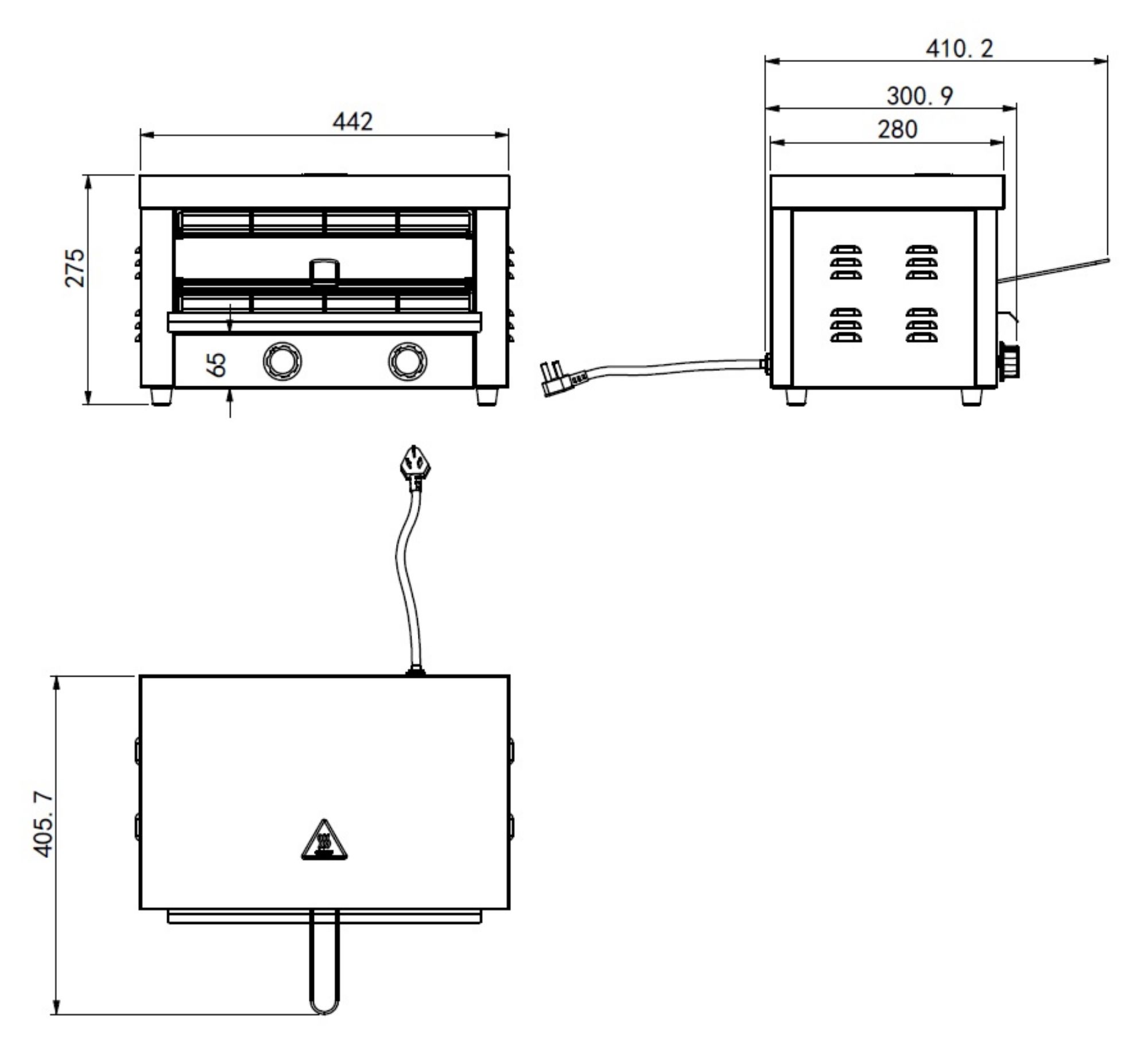 Picture of Combisteel Electric Salamander Toaster - Tabletop
