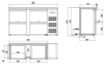 Picture of Combisteel Black Bar Cooler with 4 Drawers - 350 L