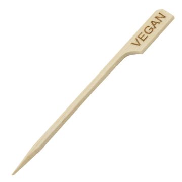 Picture of Tablecraft Vegan Bamboo Paddle Marker 3.5" (100 Pack)