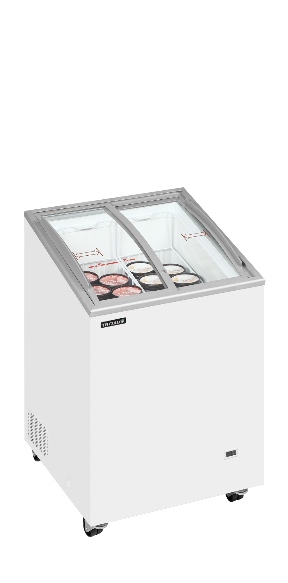Picture of Tefcold IC102SCEB Sliding Curved Glass Lid Chest Freezer