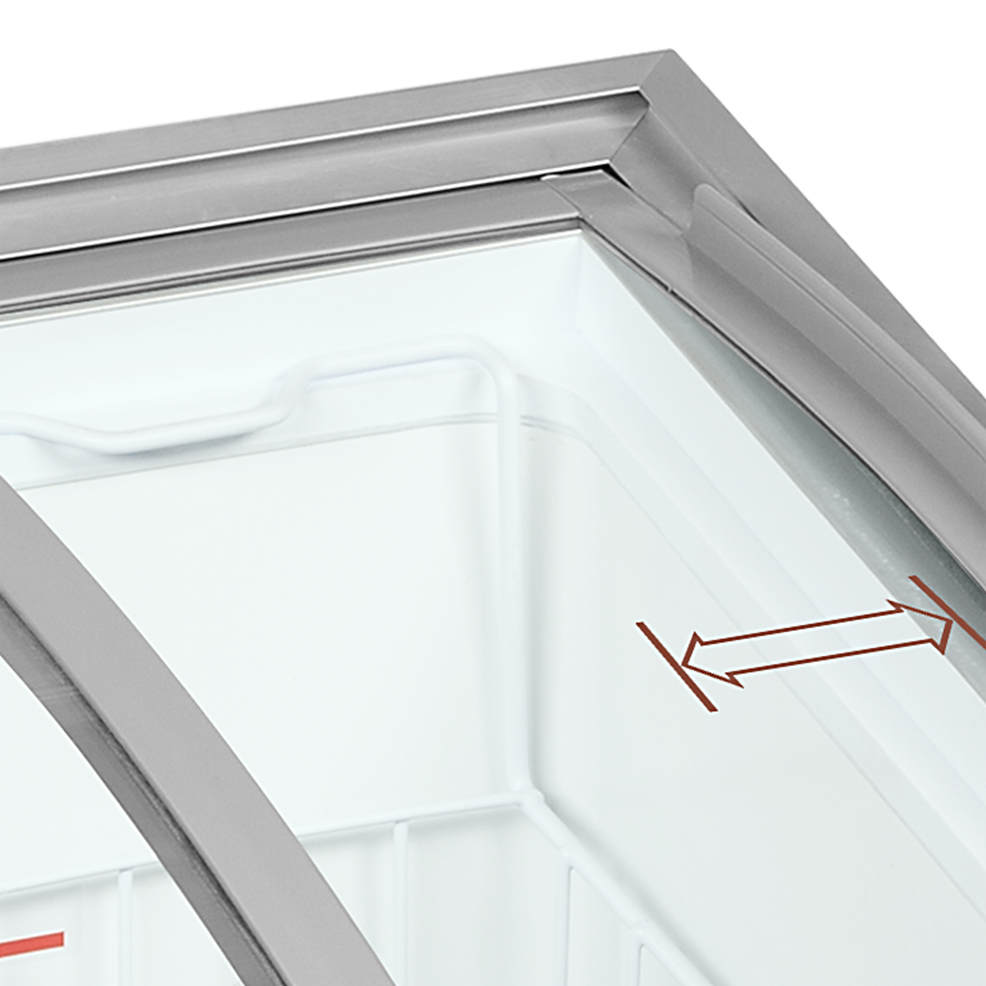 Picture of Tefcold IC102SCEB Sliding Curved Glass Lid Chest Freezer
