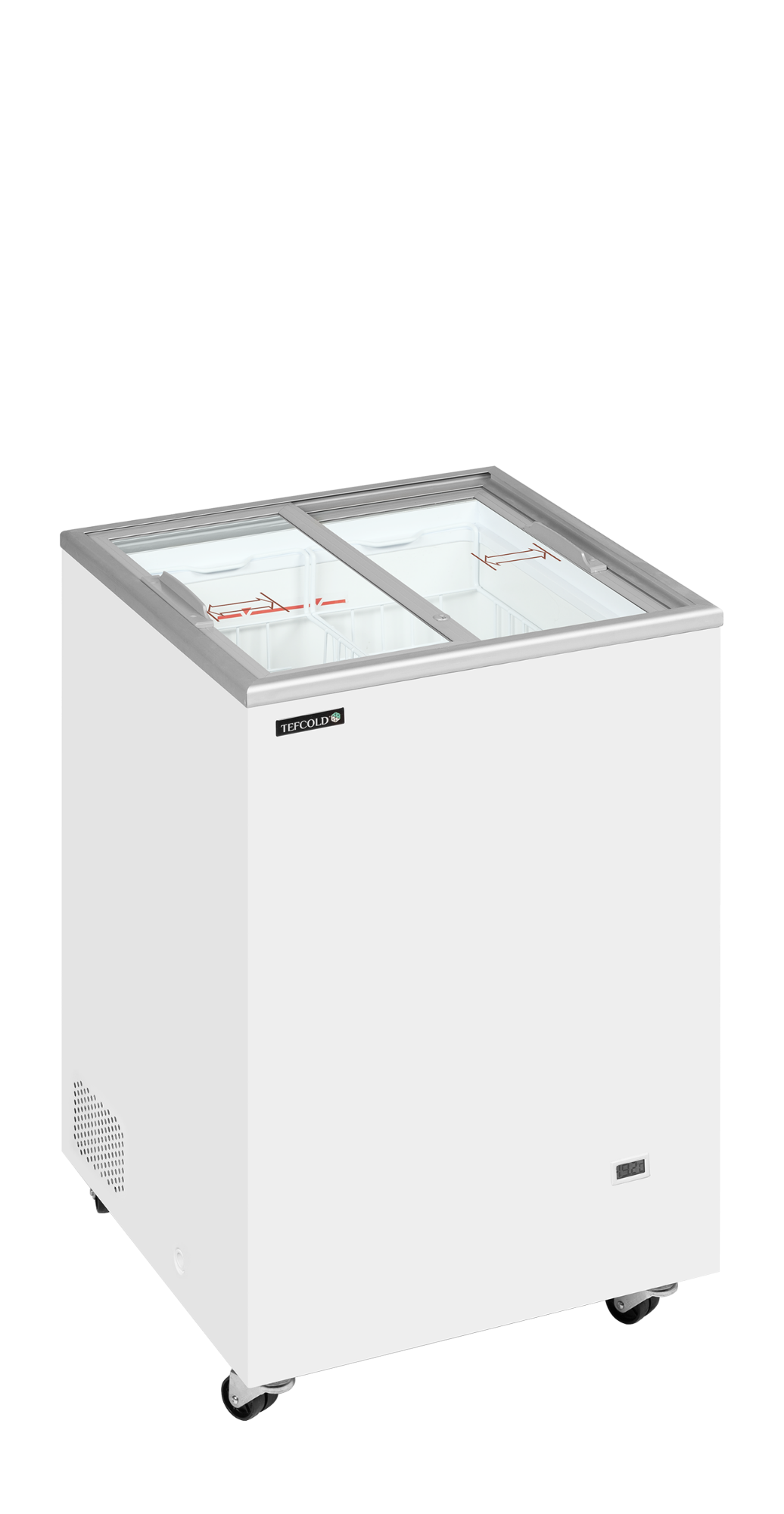 Picture of Tefcold IC102SC Chest freezer with flat sliding glass lids