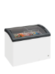 Picture of Elcold FOCUS 106 GREY Sliding Curved Glass Lid Chest Freezer