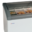 Picture of Elcold FOCUS 106 GREY Sliding Curved Glass Lid Chest Freezer