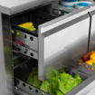 Picture of Tefcold CK7410X1SP Stainless steel counter chiller with GN1/1 shelves