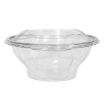 Picture of NEW 375cc rPET Round hinged salad container (8x50)