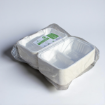 Picture of New 9"x6"x2"-2 Compartment Bagasse Meal Box(4x50's)PFAS FREE