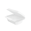 Picture of New 7"x5" Small Bagasse Rectangle Meal Box(4x50's) PFAS FREE
