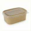 Picture of 1000ml Spiritpak Kraft Rectangular Cont & PP Lids (3x50's)