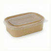 Picture of 650ml Spiritpak Kraft Rectangular Cont & PP Lids (3 x 50's)