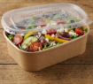 Picture of 650ml Spiritpak Kraft Rectangular Cont & PP Lids (3 x 50's)