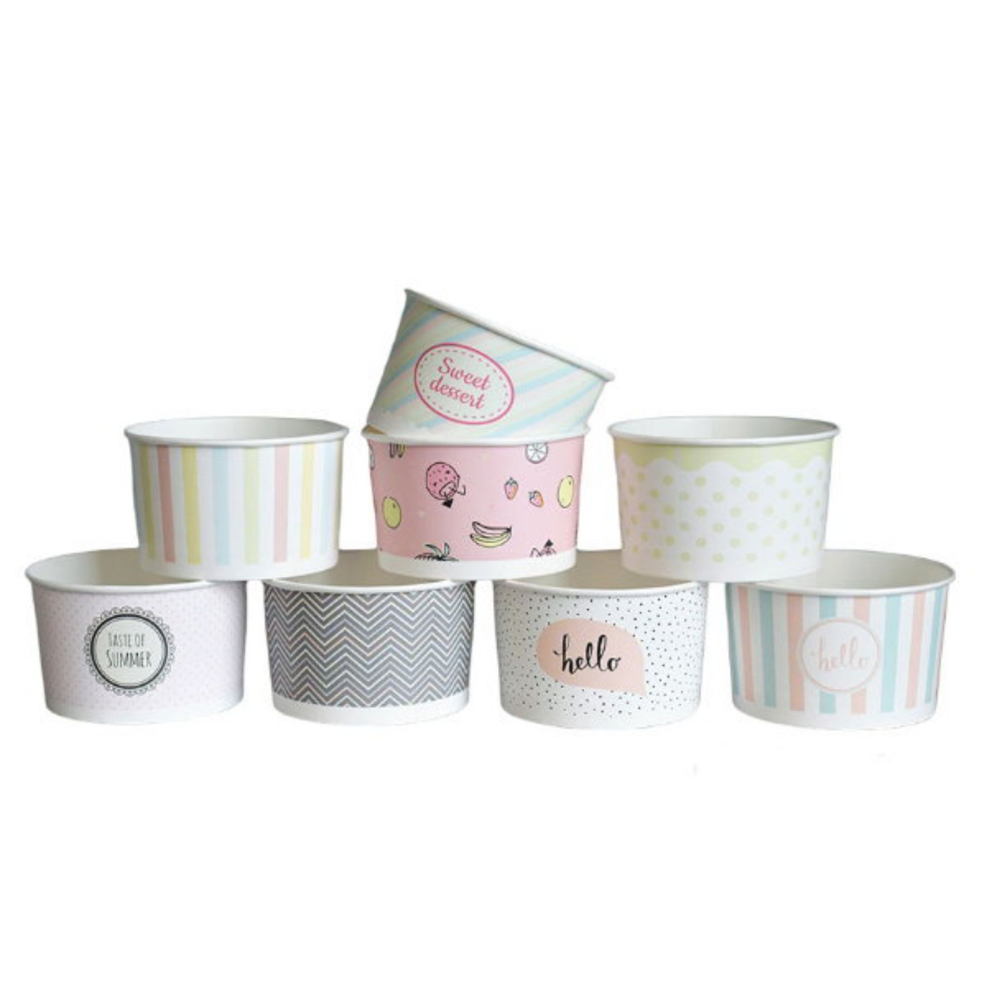 Picture of 5oz mix pastels ice cream cups (32x25)