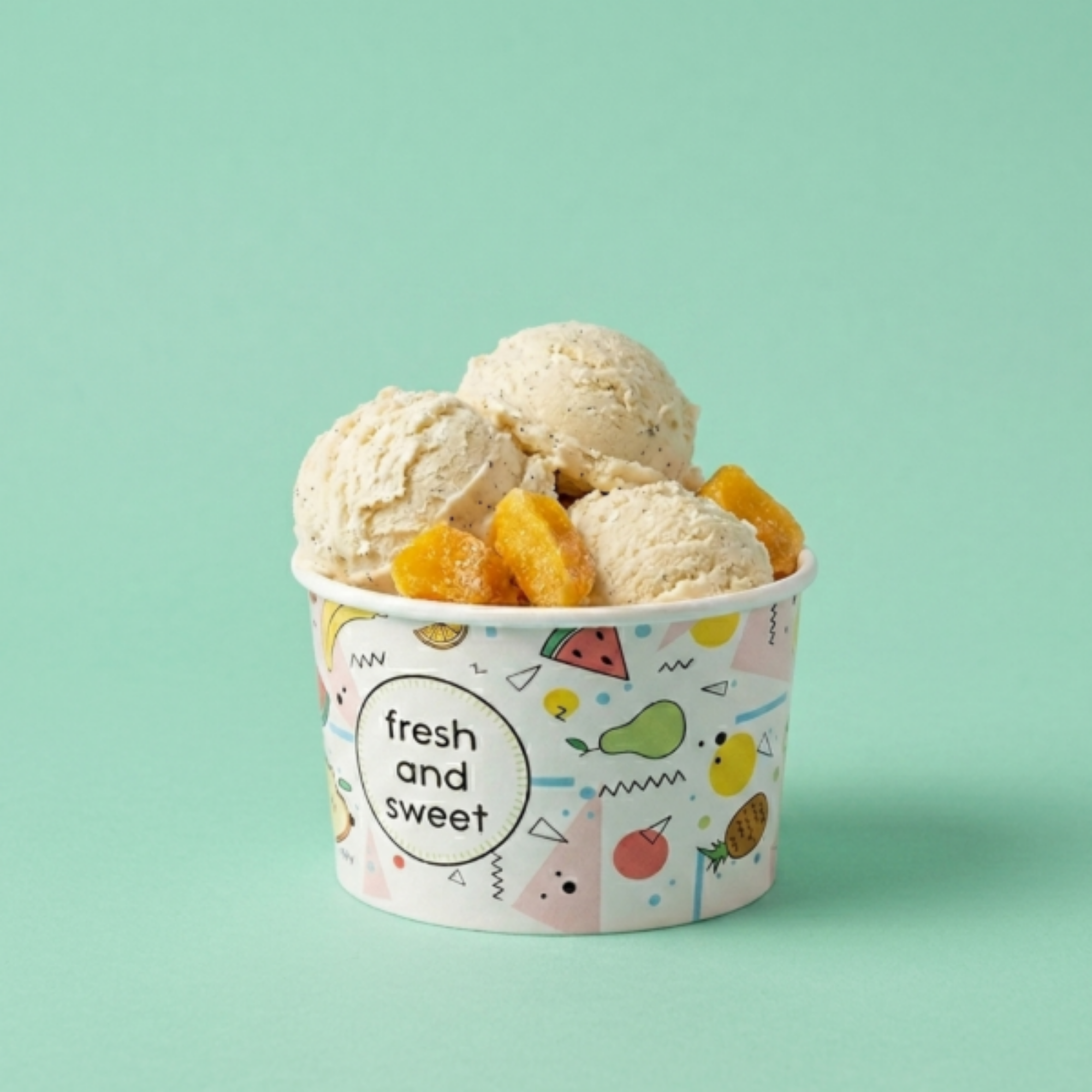 Picture of 8oz Fresh & Sweet Ice Cream Cups (245ml) (24x25)